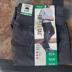 Copper & Oak Men's Black Tech Utility Jeans 38 x 29 NWT